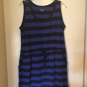 Blue striped dress/ coverup